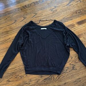 We The Free Black Long Sleeve Top Size S
